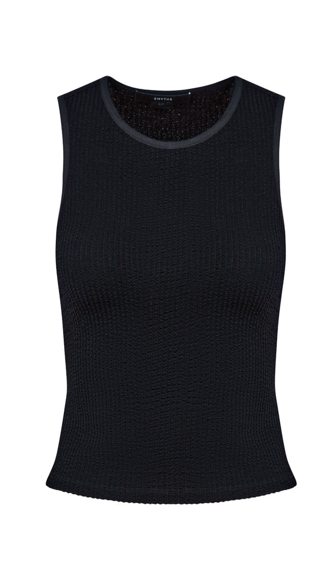 Muscle Rib Tank - Black Rib
