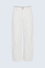 Beau Seamed Crescent Leg - Paper White