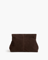 Clay Clutch - Suede Chocolate