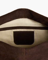 Clay Clutch - Suede Chocolate
