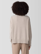 Organic Cotton Chenille Jewel Neck Top