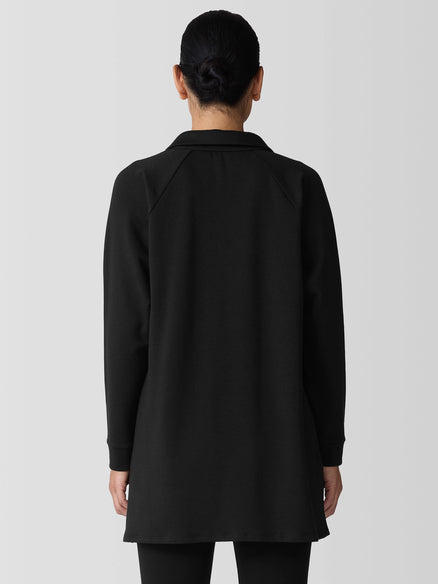 Cozy Brushed Terry Hug Henley Long Top