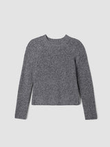 Recycled Cotton Twist Mock Neck Top