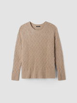 Fringed Organic Cotton Crew Neck Top