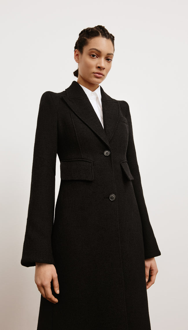 Pagoda Brando Trumpet Sleeve Coat