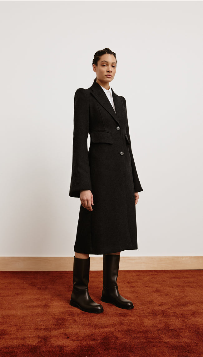 Pagoda Brando Trumpet Sleeve Coat