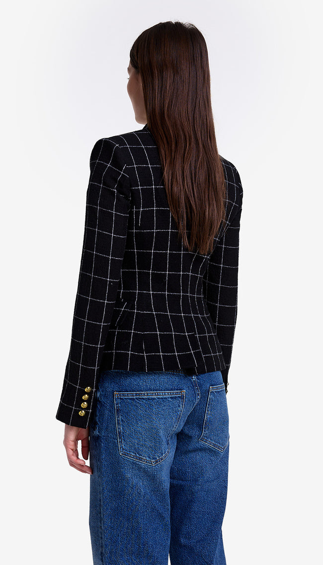 Mini Not a DB Blazer - Black Grid