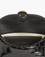 Hanna Clutch - Croco Black