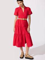 The Havana Dress - Carmine Red