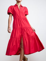 The Havana Dress - Carmine Red