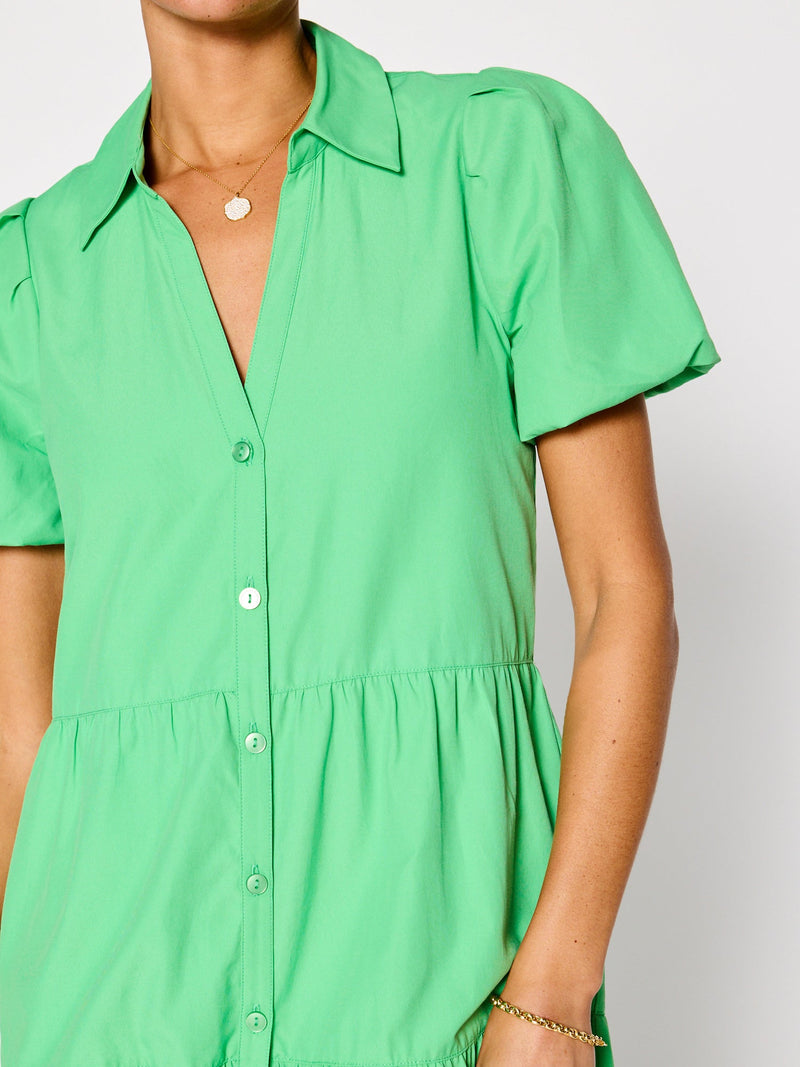 The Havana Dress - Derby Green