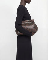 Clay Clutch - Chocolate Snake Leather
