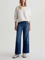Saige Wide Leg Crop Jean - Watermist