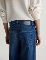 Saige Wide Leg Crop Jean - Watermist