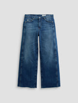 Saige Wide Leg Crop Jean - Watermist