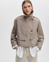 Jamie Cropped Trench Coat