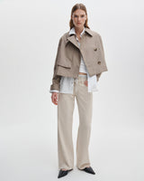Jamie Cropped Trench Coat