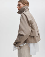 Jamie Cropped Trench Coat