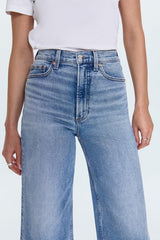 Lana Crop High Rise Ultra Wide Jean - Bistro
