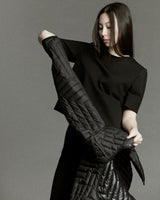 L Chev Bomber Reversible - Black & Black Matte