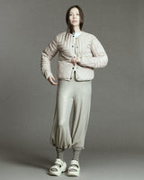L Chev Bomber Reversible - Warm White & Putty