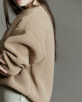 Sherpa Sweatshirt - Camel