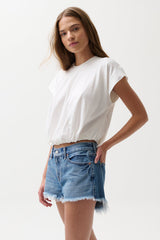 Millie Bubble Tee - White