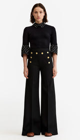 Nautical Wide Leg Pant