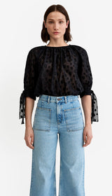 Tie Sleeve Blouse
