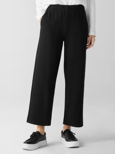 Organic Cotton French Terry Straight Pant