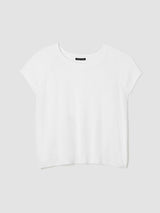 Organic Linen Cotton Jewel Neck Top