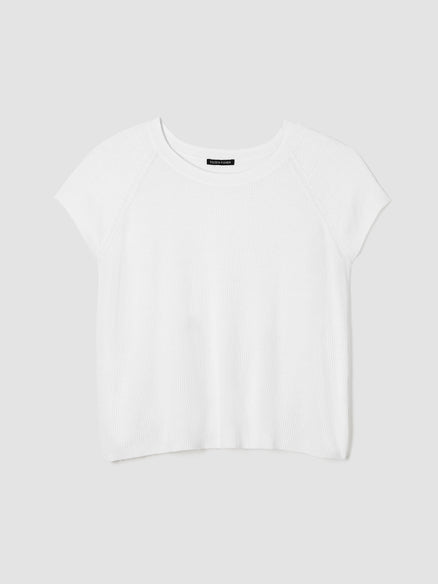Organic Linen Cotton Jewel Neck Top