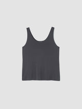 Stretch Silk Jersey Scoop Neck Tank