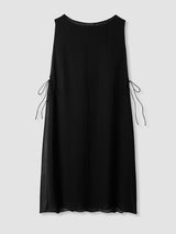 Sheer Silk Georgette Long Poncho