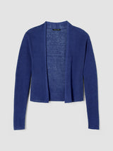 Organic Linen Cotton Cropped Cardigan