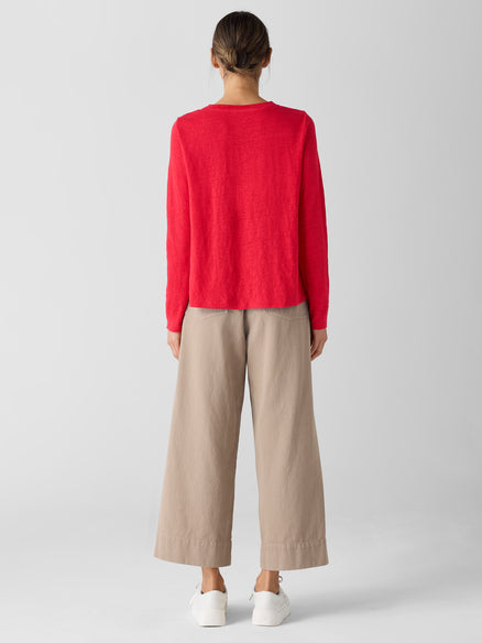 Organic Linen Jersey Long-Sleeve Tee