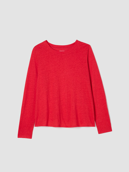 Organic Linen Jersey Long-Sleeve Tee