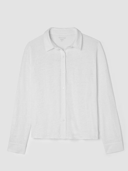 Organic Linen Jersey Classic Collar Shirt
