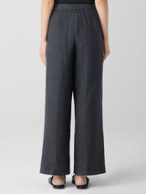 Washed Organic Linen Délavé Trouser Pant