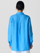 Organic Handkerchief Linen Classic Collar Shirt