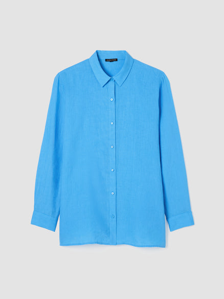 Organic Handkerchief Linen Classic Collar Shirt