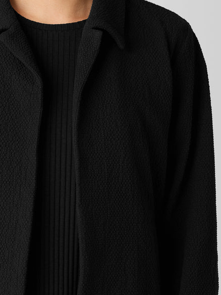 Organic Cotton Tweed Classic Collar Jacket