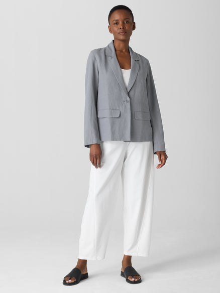 Linen Silk Twill Blazer