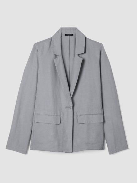 Linen Silk Twill Blazer