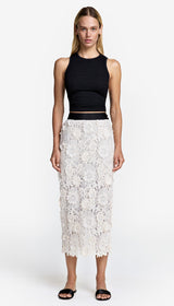 Applique Pencil Skirt