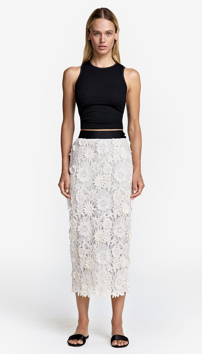 Applique Pencil Skirt