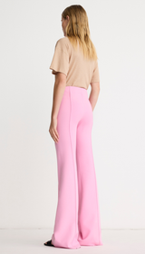 Pintuck Flare Pant - Hibiscus
