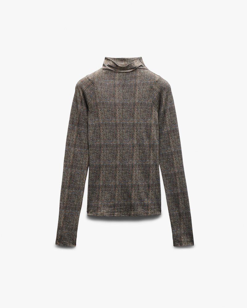 Shaw Plaid Turtleneck Tee