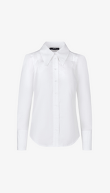 Box Pleat Shirt - Optic White