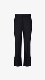 Cuffed Flood Pant - Deep Black